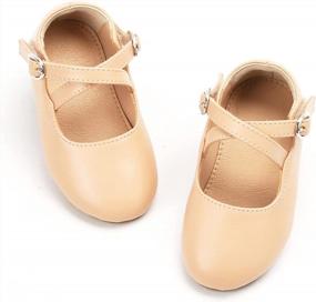 img 4 attached to Flaryzone Girl'S Ballerina Flat Mary Jane Princess Dress Shoes - Ideal For Weddings, School And Parties For Toddlers And Little Girls