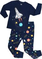 🎃 glow in the dark halloween pajamas for kids boys - skeleton sleepwear set in cotton - 2 pc toddler clothes logo