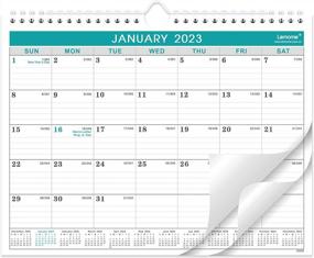 img 4 attached to 2023 Wall Calendar - Monthly Calendar 2023, 8.5" X 11", January 2023 To December 2023, Calendar With Twin-Wire Bound, Wall Calendar With Writing Blocks And Julian Dates