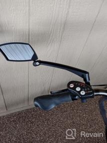 img 7 attached to 2022 BriskMore Handlebar Bicycle Mirror: Adjustable & Rotatable Rearview Mirror With Scratch-Resistant Glass Lens For Left Or Right Side Safety