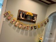 img 1 attached to Gold Baby Photo Banner For 1St Birthday Milestone Pictures - Newborn To 12 Months Bunting Garland Decoration For First Birthday Celebration review by Dave Wolf
