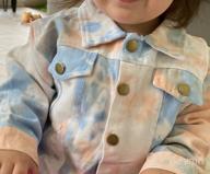img 1 attached to JunNeng Baby Toddler Girl Boy Denim Jacket,Kid Tie Dye Ripped Jean Jacket Coat Outerwear review by Chris Graves
