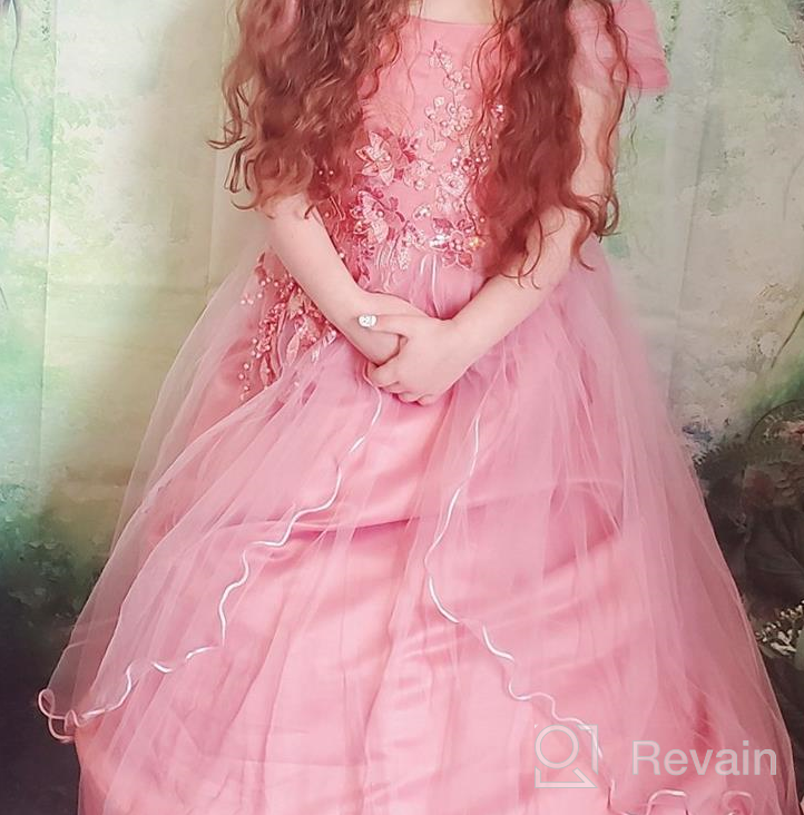 img 1 attached to Magical Princess Flower 👸 Communion Dresses for Girls' Wedding Attire review by Savanna Wilson