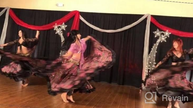 img 1 attached to Discover The Elegance Of Belly Dancing With ROYAL SMEELA Chiffon Skirts For Women review by Aaron Thawngzauk