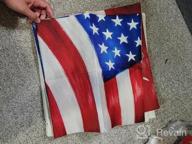 img 1 attached to AENEY Set Of 4 Patriotic Pillow Covers 18X18 - American Flag, Stars And Stripes Throw Pillow Cases For 4Th Of July, Memorial Day, Independence Day Decorations, Love America Pillows A373-18 review by Adam Davidson