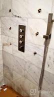 img 1 attached to Experience Ultimate Shower Luxury With HOMEDEC 16Inch LED Rainfall Shower Head System And Body Spray Brass Faucet Combo In Brushed Nickel Finish review by Aaron Fowler