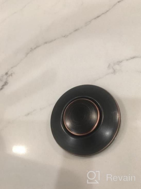 img 1 attached to BESTILL Sink Top Garbage Disposal Air Switch Kit With Dual Outlet, UL Listed, Oil Rubbed Bronze Push Button (Long With Brass Cover) review by Bogdan Swizzle