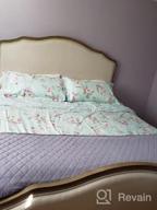 img 1 attached to FADFAY Shabby Vintage Duvet Cover Twin XL Dorm Bedding Fashionable Rose And Hydrangea Flower 100% Cotton Soft Reversible Hidden Zipper Closure Farmhouse Quilt Cover Set 3 Piece -（No Filling） review by Carol Miller
