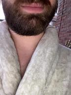 img 1 attached to Men'S Plush Fleece Robe Soft, Warm Spa Bathrobe Shawl Collar - PAVILIA review by Quvarious Morrow