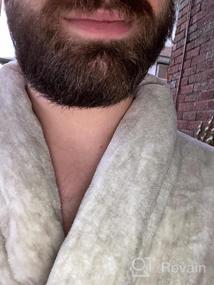 img 5 attached to Men'S Plush Fleece Robe Soft, Warm Spa Bathrobe Shawl Collar - PAVILIA