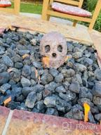 img 1 attached to Myard Glaze Enamel Ceramic Fireproof Fire Skull Log For Gas Or Wood Fireplace Fire Pit Campfire Bonfire Halloween Horror Decoration (1 Piece, Orange) review by Christine Zuniga