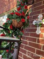 img 1 attached to Enhance Your Space With Mixiflor'S Artificial Flowers In Basket - Perfect For Indoor And Outdoor Courtyard Decorations! review by Norlan Pippinmd
