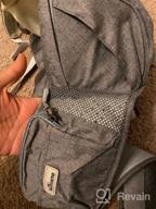 img 1 attached to SUNVENO Baby Carrier, 6-In-1 Ergonomic Hipseat Carrier With Breathable Air Mesh, Front And Back Hip Seat Carriers For 7-45 Lbs Babies, Padded Shoulder Strap For All Season, Grey review by Bethany Ray