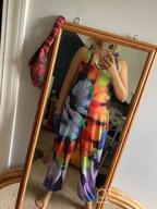 img 1 attached to Women'S Boho Sleeveless Harem Jumpsuit Overalls African Romper Palazzo Pants Plus Size Long Bib Trousers Wide Leg review by Willie Ogunlana