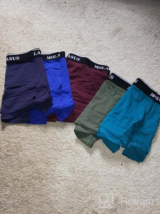 img 1 attached to Comfortable And Stylish Molasus Men'S Cotton Stretch Trunks - Pack Of 5 review by Vaibhav Karger