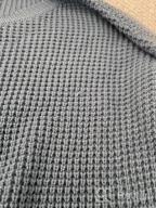img 1 attached to Women'S Waffle Knit Pullover Sweater Long Sleeve Jumper Top Casual Wear review by Chris Fields