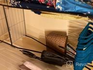 img 1 attached to White Metal Clothing Rack With Shelves And Hooks - YOUDENOVA Garment Organizer review by Michael Cox
