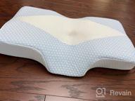 img 1 attached to Cooling Memory Foam Contour Pillow By Mkicesky - Orthopedic Cervical Pillow For Neck And Shoulder Pain Relief, Ideal For Side, Back, And Stomach Sleepers [U.S. Patent] review by Kyle Smernes