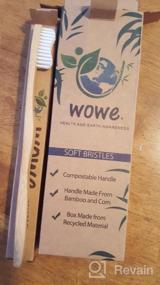 img 5 attached to Набор из 4 зубных щеток Celebrate Bamboo с биоразлагаемой ручкой и мягкими щетинками без BPA от Wowe Lifestyle - органические и натуральные