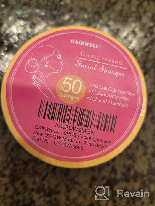 img 1 attached to 50 PCS GAINWELL Natural Compressed Facial Sponges - Reusable, Eco-Friendly & Perfect For Cleansing! review by Jack Boldt