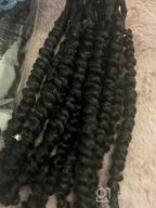 img 1 attached to 8-Packs Of 18-Inch Pre-Twisted Passion Twist Crochet Hair Extensions In 1B/30/27 - Dorsanee Passion Twists For Black Women, Pre-Looped Synthetic Braiding Hair For Stylish Looks review by Marta Bruns