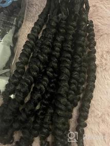 img 7 attached to 8-Packs Of 18-Inch Pre-Twisted Passion Twist Crochet Hair Extensions In 1B/30/27 - Dorsanee Passion Twists For Black Women, Pre-Looped Synthetic Braiding Hair For Stylish Looks
