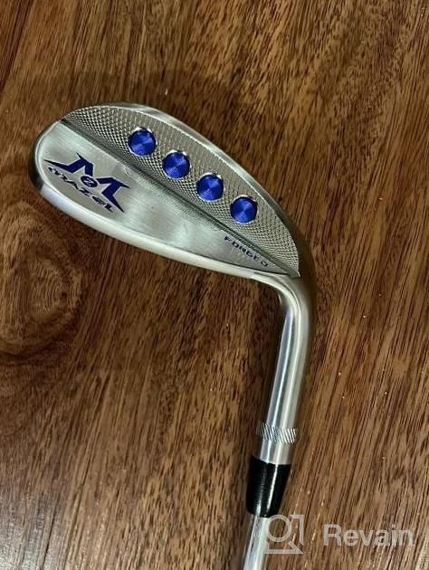 img 1 attached to MAZEL Forged Golf Sand Wedge, Gap Wedge, Lob Wedge Right Hand Steel Color - 48/52/54/56/58/60 Degree Milled Face For More Spin Men'S Individual Clubs review by Ryan Cornelius