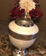 img 1 attached to Adult Funeral Cremation Urn With Keepsake For Human Ashes review by Srinivasan Bennett