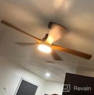 img 1 attached to Ensenior Ceiling Fan With Lights Remote Control, W1-3, 52 Inch, Black, DC Motor review by Brandon Barrett