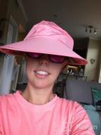 img 1 attached to HINDAWI Sun Hats For Women Wide Brim UV Protection Summer Beach Packable Visor review by Darrius Frison