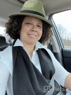 img 1 attached to Women'S Panama Straw Hat - Summer Beach Sun Protection With UPF50+ Wide Brim Fedora Cap review by Eric Smithlin
