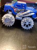 img 1 attached to Flashy LED Tire Monster Truck Toys - Set Of 2, Perfect Birthday Gift For Boys And Girls Ages 3 And Up, Friction And Push N Go Vehicles, Ideal For Kid'S Parties And Playtime Fun review by Vincent Bain