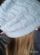 img 1 attached to Winter Fashion Essential: Surblue Unisex Chunky Cable Knit Slouchy Beanie Hat review by Alex Foley