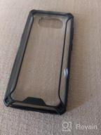 img 1 attached to Slim Fit Galaxy S8 Case With Anti-Slip Grip & Reinforced Corner Protection - Poetic Affinity For Samsung Black/Clear review by Kendra Adams