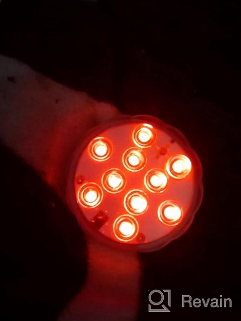 img 1 attached to Transform Your Holiday Party With Creatrek'S Submersible LED Lights: Waterproof, Battery-Operated, And Perfect For Hot Tubs, Backyards And Pumpkins! review by Ted Boone