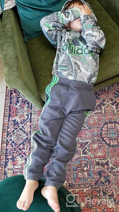 img 1 attached to 🌲 adidas Boy's Camouflage Fleece Hoodie and Joggers Set review by Mike Wachtel