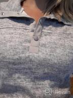 картинка 1 прикреплена к отзыву Women'S Casual Color Block Fleece Sweatshirt 1/4 Button Pullover Tunic Tops With Pockets Long Sleeve Lightweight от Aaron Masek
