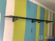 img 1 attached to Maximize Garage Space With FLEXIMOUNTS 1X4Ft Wall Mounted Storage Shelves - 2 Pack review by William Mahajan