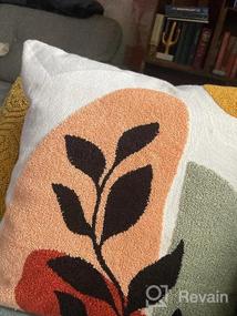 img 6 attached to Мягкие стеганые красочные наволочки 18X18 - Merrycolor Boho Abstract Matisse Декоративные подушки для современного эстетического декора в стиле бохо