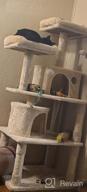 img 1 attached to 🐱 Ultimate Cat Playground: BEWISHOME Cat Tree with Scratching Posts, Condos, Perches, Balls, Hammock – Brown MMJ01Z review by Ryan Lawrence