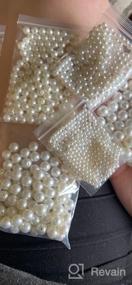 img 8 attached to Pearl Beads For Craft, Anezus 800Pcs Ivory Faux Fake Pearls, 8 MM Sew On Pearl Beads With Holes For Jewelry Making, Bracelets, Necklaces, Hairs, Crafts, Decoration And Vase Filler