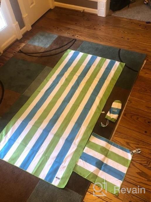 img 1 attached to Experience Comfort And Luxury With BOGI Microfiber Beach Towel Set - Lightweight, Absorbent And Quick Dry Towels Perfect For Beach, Gym, Yoga And Travel. review by Anita Golladay