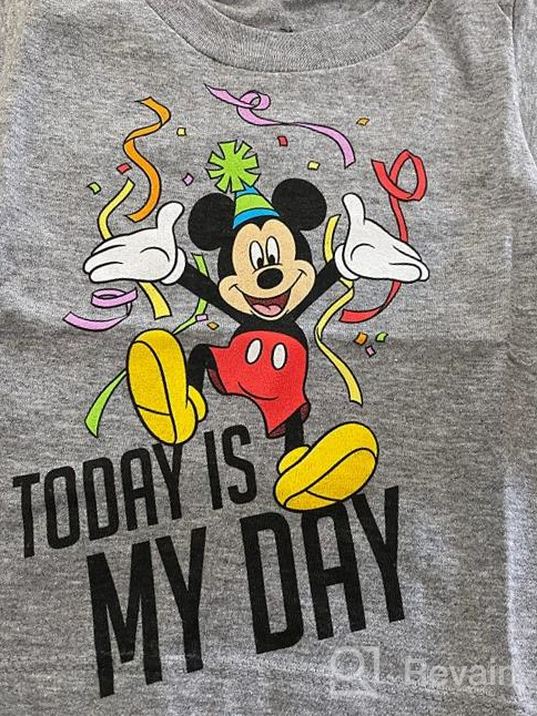 img 1 attached to Mickey Mouse Today Is My Day Birthday Graphic Tee T-Shirt for Boys by Disney - Ideal for Celebration review by Israel Thurow