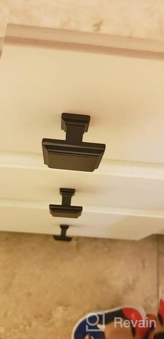 img 1 attached to 25 Pack HD9111BK Solid Black Cabinet Knobs Drawer Pulls For Kitchen Cabinets Door Hardware review by Jeff Long