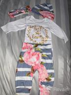img 1 attached to 👶 Newborn Baby Girl Clothes: I'm New Here - Infant Newborn Outfit Set for Cute Toddler Baby Girls (4PC Set) review by Matt Schmick