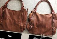 img 1 attached to Stylish Faux Leather Women'S Tote Bag: Plambag Handbags For Everyday Use review by Shane Bullion