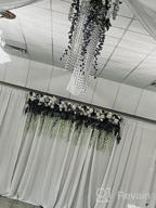 img 1 attached to 12-Pack Artificial Wisteria Vine Garland With Silk Flowers For Home, Party, And Wedding Decor - 3.6 Feet Pink Ratta Hanging String review by Bronson Hussain
