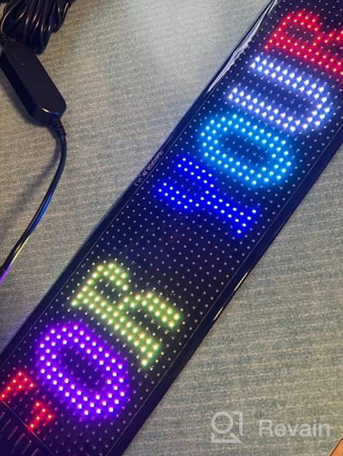 img 1 attached to Revolutionize Your Advertising With Stemedu'S Customizable USB LED Scrolling Sign - Perfect For Cars, Shops, And Bars - Control Everything From Your Smartphone! review by Patrick Bacho