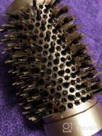 img 1 attached to Round Brush SUPRENT Round Brush With Natural Boar Bristles,Nano Thermic Ceramic Coating & Ionic Roller Hairbrush For Blow Drying, Curling&Straightening, Volume&Shine (3.3" & Barrel 2") review by Coby Hall