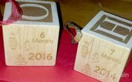 img 1 attached to Personalized Baby Block Wooden Keepsake Ornament 2022 Gift For Boy Or Girl - My First Babys Christmas Custom Engraved Newborn Infant Mom, Dad 1St Date By Glitzby review by Marty Orthodontics